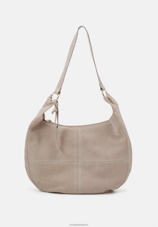 TX2DF2300 donne Anna Field borsa in pelle tortora