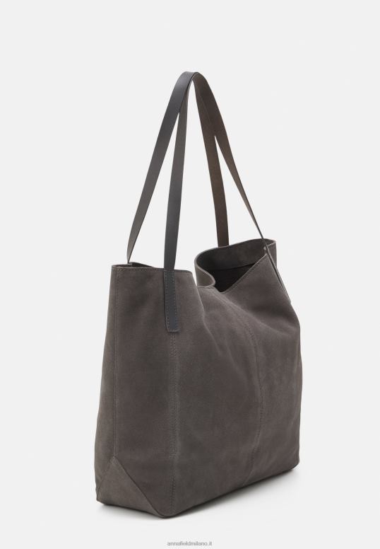 TX2DF2303 donne Anna Field borsa in pelle antracite