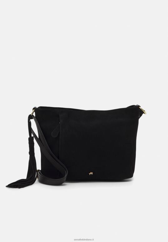 TX2DF2335 donne Anna Field borsa in pelle nera