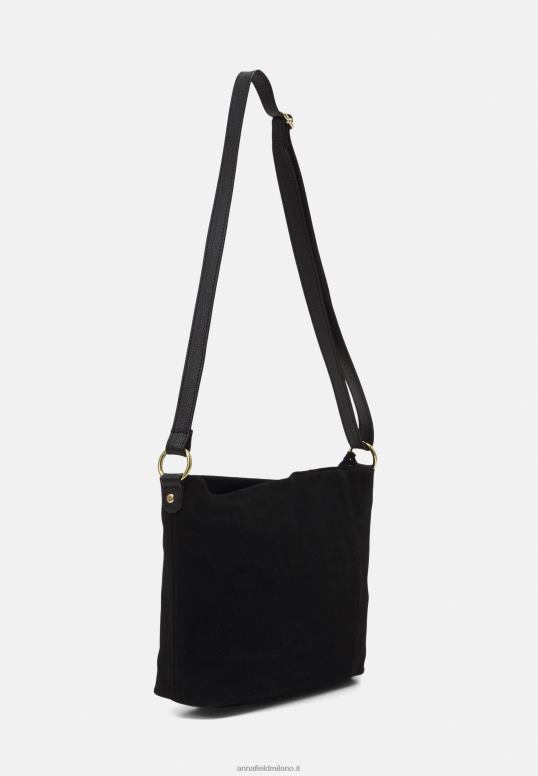 TX2DF2335 donne Anna Field borsa in pelle nera