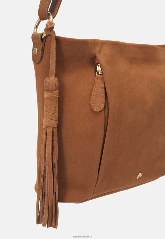 TX2DF2344 donne Anna Field borsa in pelle cognac