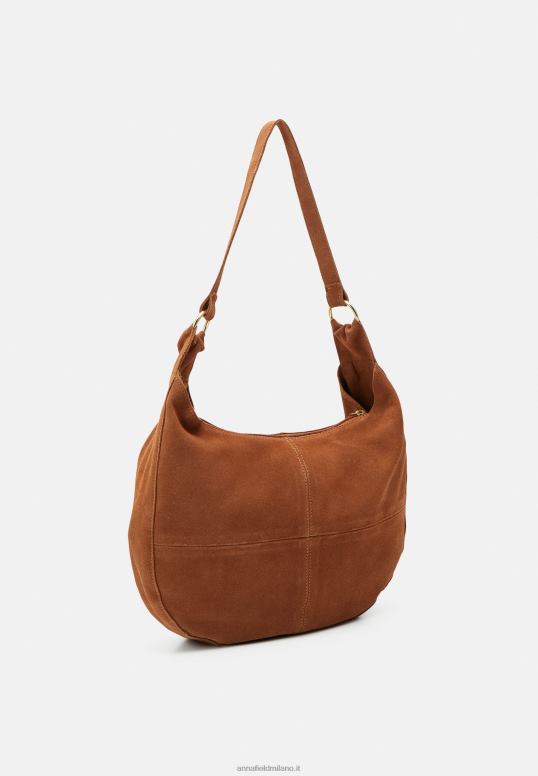 TX2DF2358 donne Anna Field borsa in pelle cognac