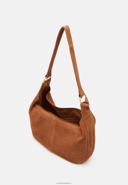 TX2DF2358 donne Anna Field borsa in pelle cognac