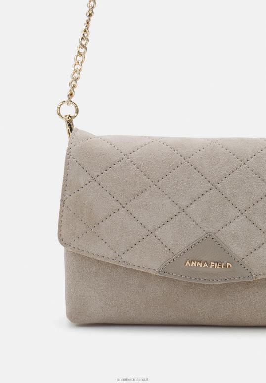 TX2DF2401 donne Anna Field pochette in pelle tortora