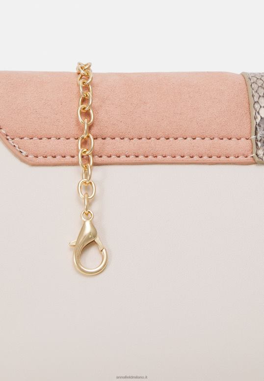 TX2DF2443 donne Anna Field clutch bianco sporco/rosa