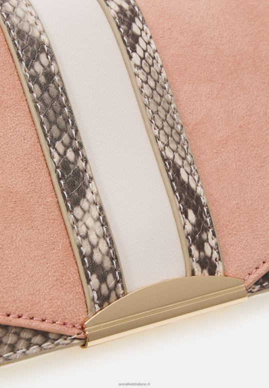 TX2DF2443 donne Anna Field clutch bianco sporco/rosa