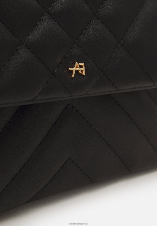 TX2DF2468 donne Anna Field set borsa tote nera