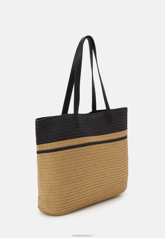 TX2DF2478 donne Anna Field borsa tote beige/nera