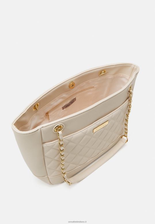 TX2DF2485 donne Anna Field borsa tote bianco sporco