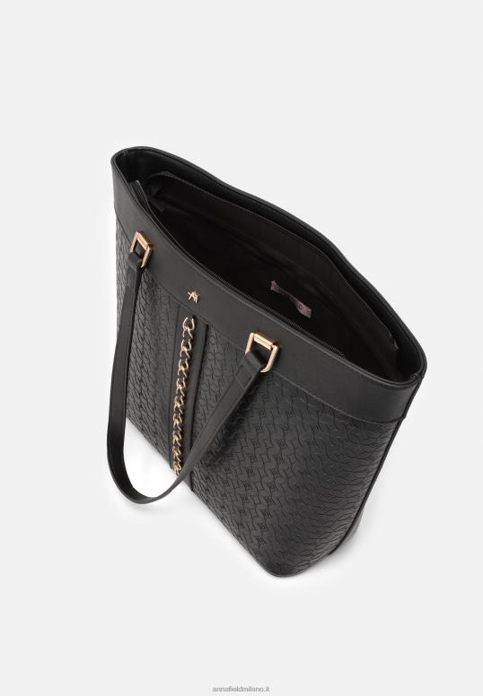 TX2DF2488 donne Anna Field borsa tote 802 nera