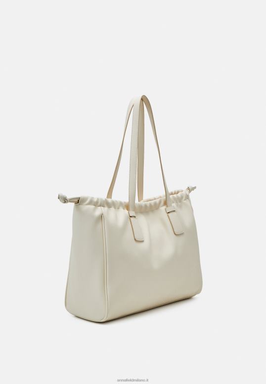 TX2DF2492 donne Anna Field borsa tote bianco sporco