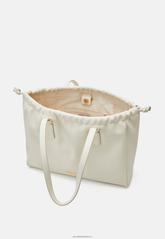 TX2DF2492 donne Anna Field borsa tote bianco sporco
