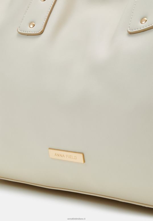 TX2DF2492 donne Anna Field borsa tote bianco sporco