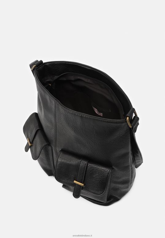TX2DF2493 donne Anna Field borsa tote 802 nera