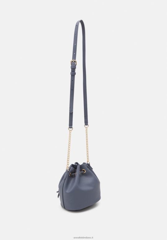 TX2DF2499 donne Anna Field borsa a tracolla azzurra