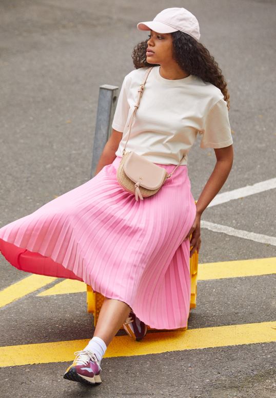 TX2DF2503 donne Anna Field borsa a tracolla beige/rosa