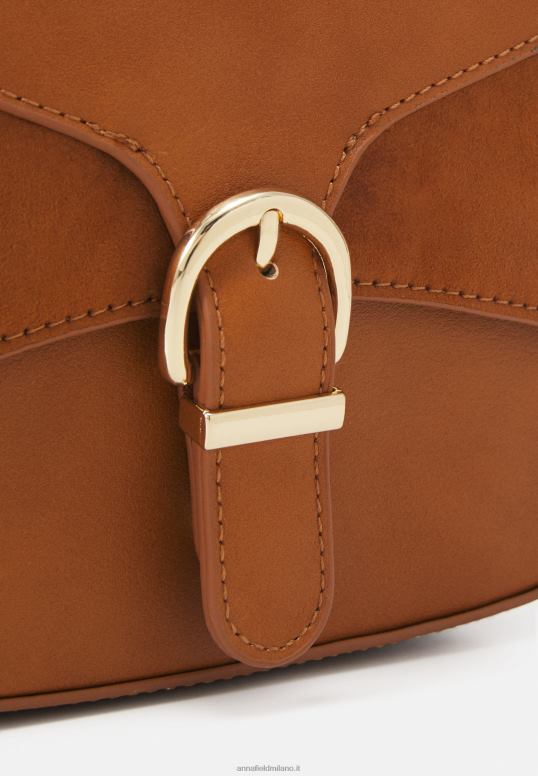 TX2DF2504 donne Anna Field borsa a tracolla cognac