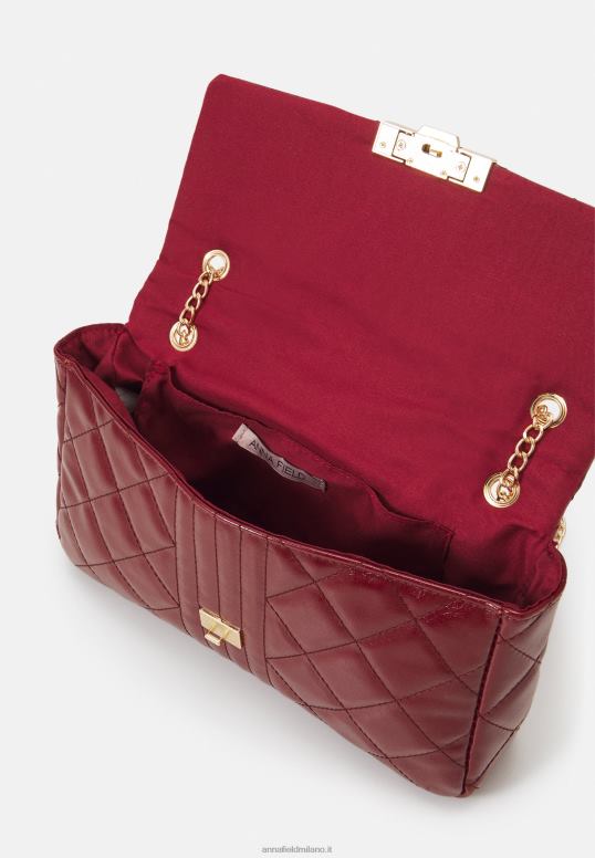 TX2DF2505 donne Anna Field borsa a tracolla bordeaux