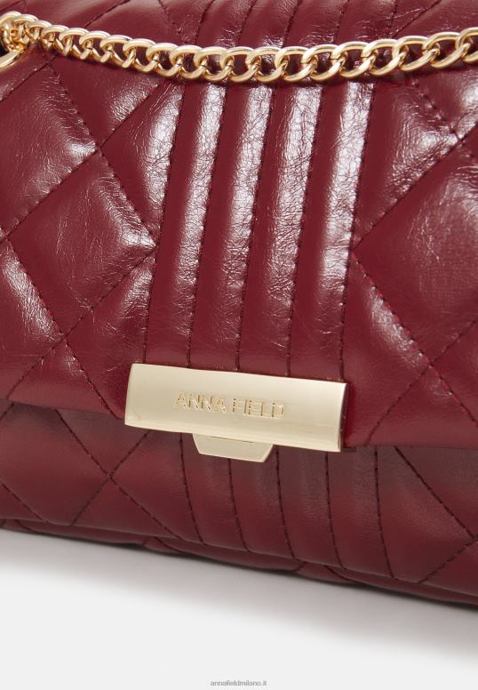 TX2DF2505 donne Anna Field borsa a tracolla bordeaux