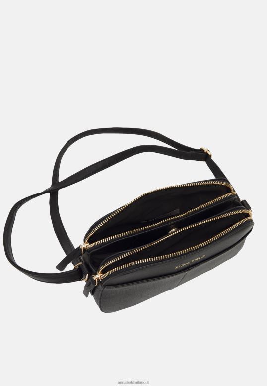 TX2DF2507 donne Anna Field borsa a tracolla nera