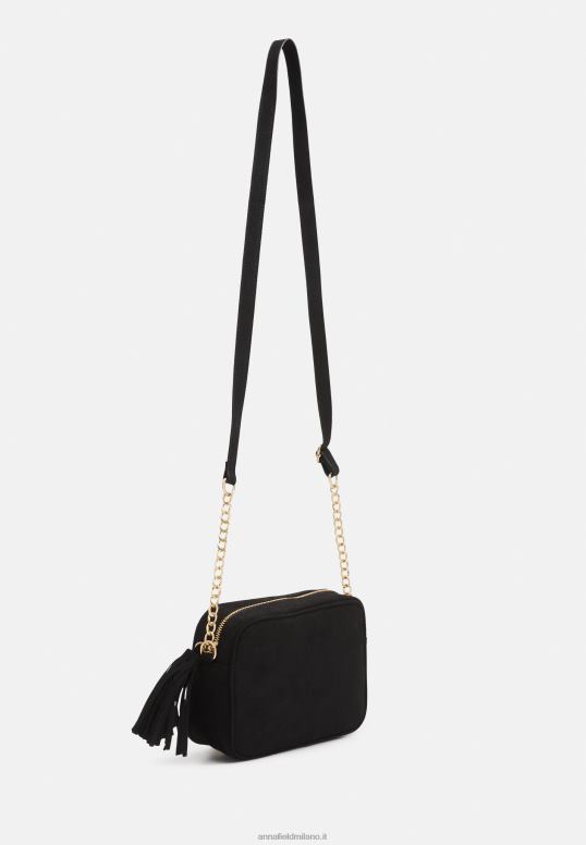 TX2DF2509 donne Anna Field borsa a tracolla nera