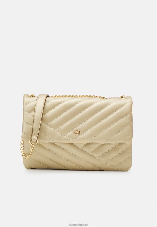 TX2DF2513 donne Anna Field borsa a tracolla color oro