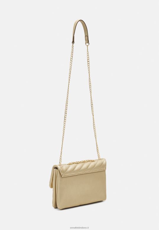 TX2DF2513 donne Anna Field borsa a tracolla color oro
