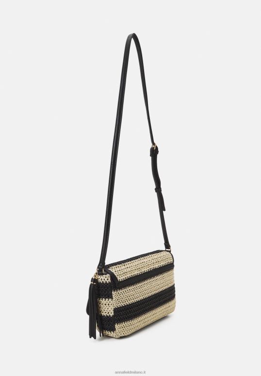 TX2DF2516 donne Anna Field borsa a tracolla nera
