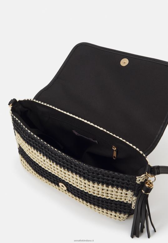 TX2DF2516 donne Anna Field borsa a tracolla nera
