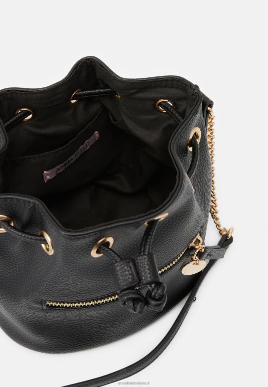 TX2DF2519 donne Anna Field borsa a tracolla 802 nera