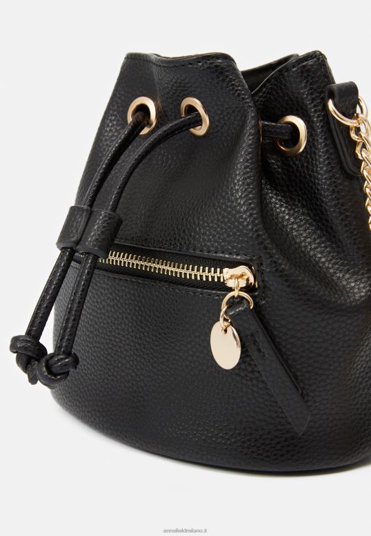 TX2DF2519 donne Anna Field borsa a tracolla 802 nera
