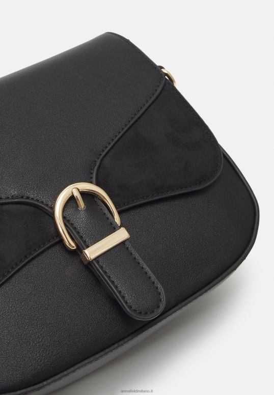 TX2DF2520 donne Anna Field borsa a tracolla nera