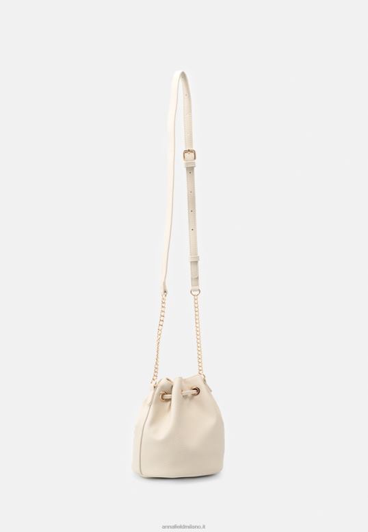 TX2DF2524 donne Anna Field borsa a tracolla 003 bianco sporco