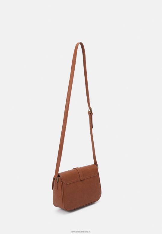 TX2DF2530 donne Anna Field borsa a tracolla cognac