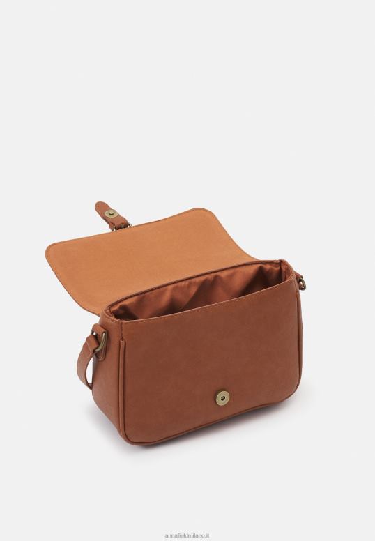TX2DF2530 donne Anna Field borsa a tracolla cognac