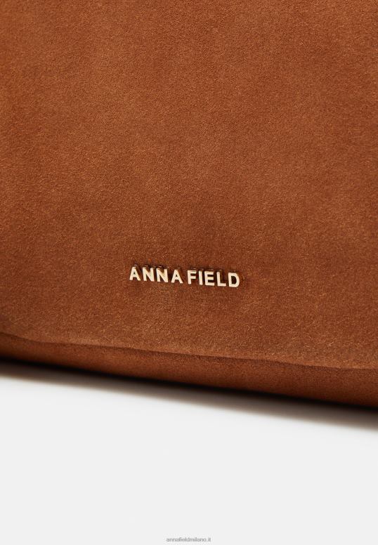 TX2DF2532 donne Anna Field borsa a tracolla in pelle cognac