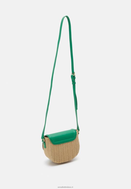 TX2DF2537 donne Anna Field borsa a tracolla verde
