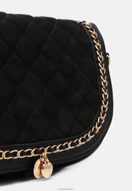 TX2DF2542 donne Anna Field borsa a tracolla 802 nera