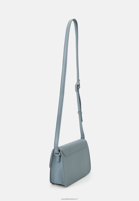 TX2DF2543 donne Anna Field borsa a tracolla blu/grigia