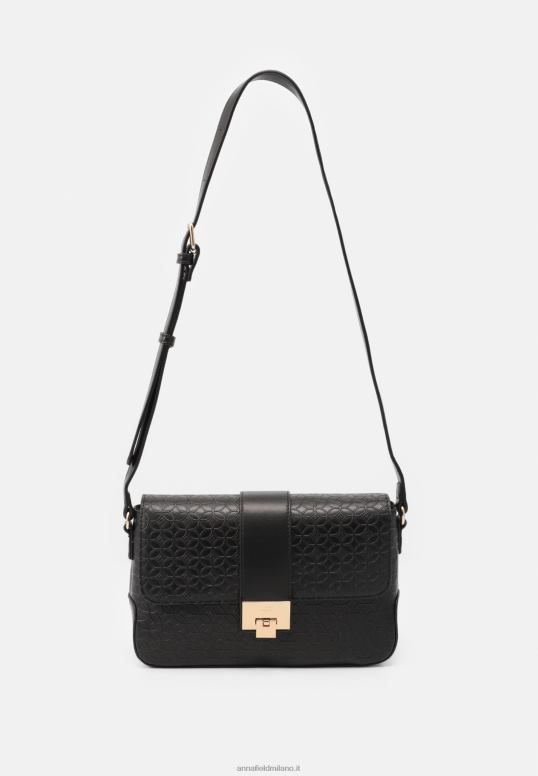 TX2DF2549 donne Anna Field borsa a tracolla 802 nera