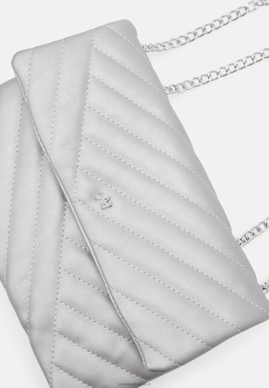 TX2DF2551 donne Anna Field borsa a tracolla color argento