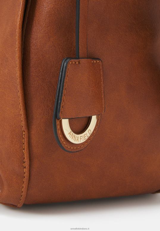 TX2DF2558 donne Anna Field borsa a tracolla cognac