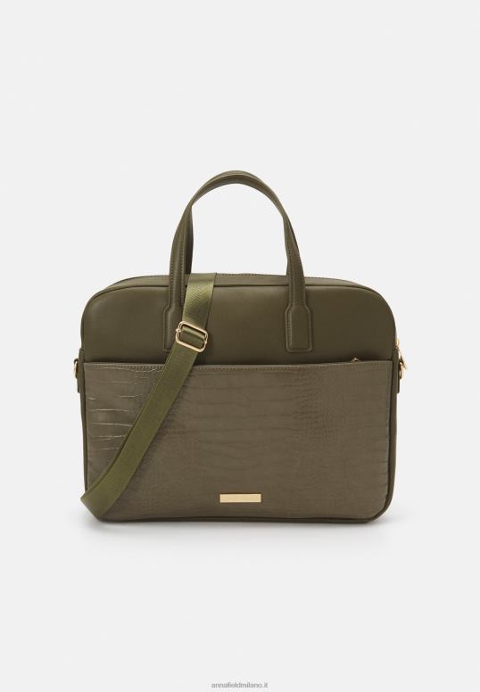 TX2DF2569 donne Anna Field borsa per laptop tortora