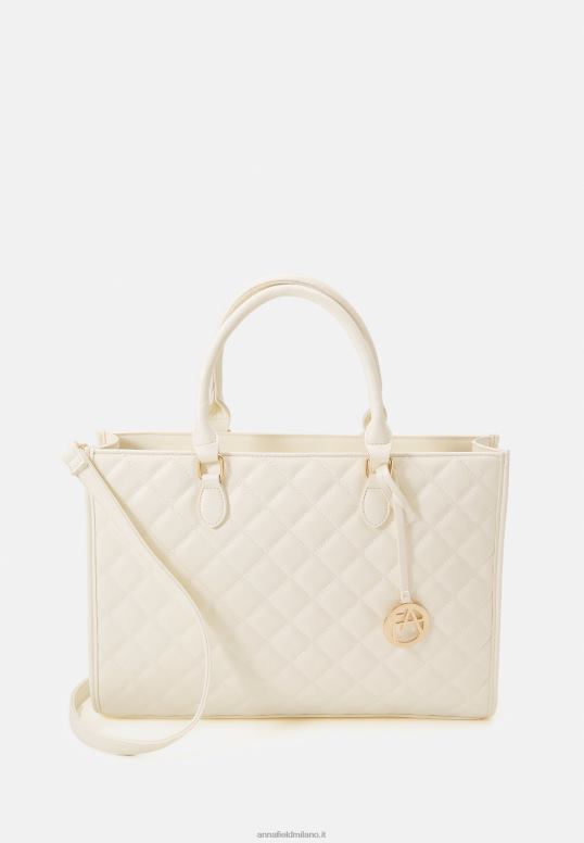 TX2DF2573 donne Anna Field borsa per laptop bianco sporco