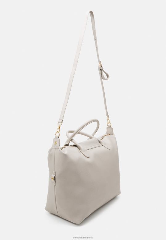 TX2DF2634 donne Anna Field borsa weekend grigio chiaro