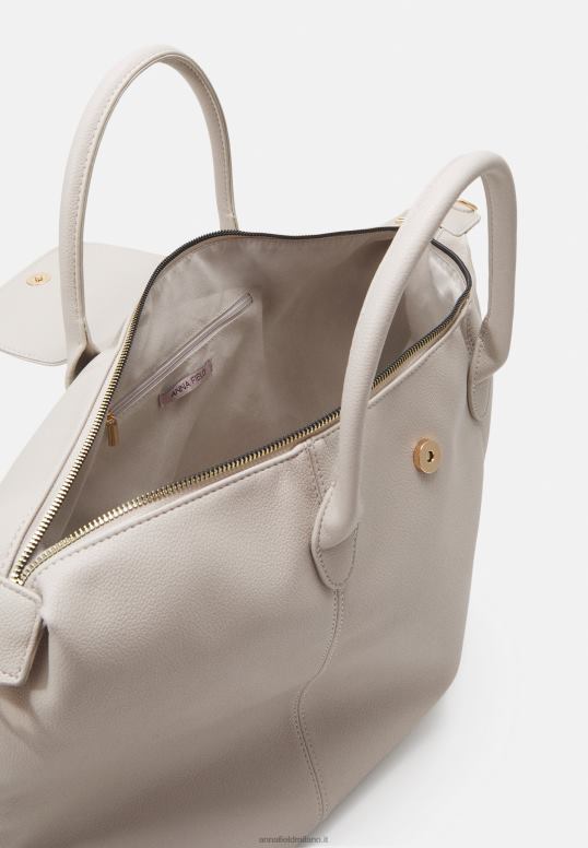 TX2DF2634 donne Anna Field borsa weekend grigio chiaro