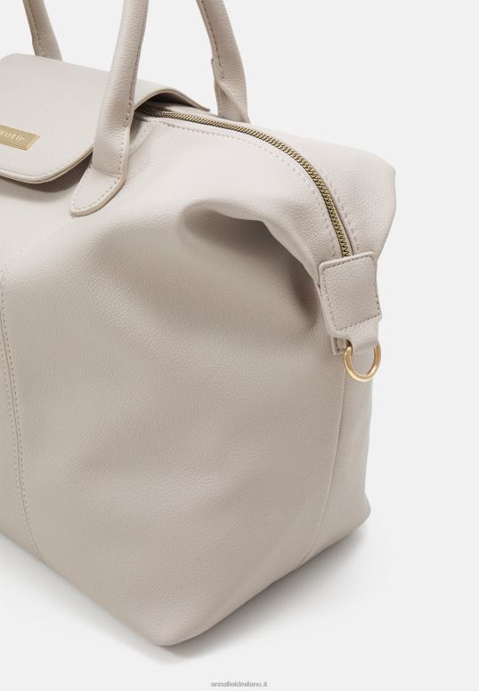 TX2DF2634 donne Anna Field borsa weekend grigio chiaro