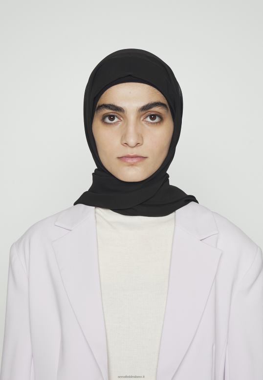 TX2DF2706 donne Anna Field Confezione da 2 foulard nero/rosa