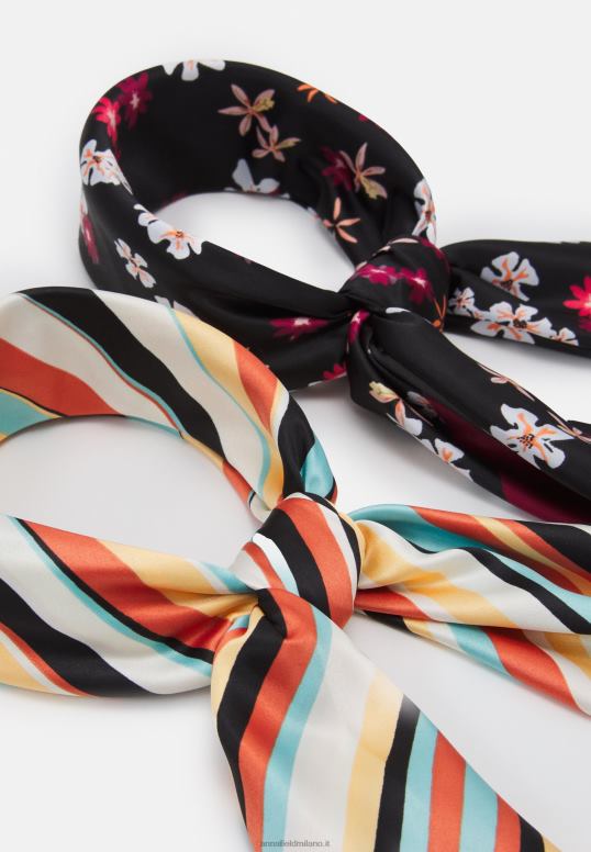 TX2DF2712 donne Anna Field Confezione da 2 foulard multicolore/nero