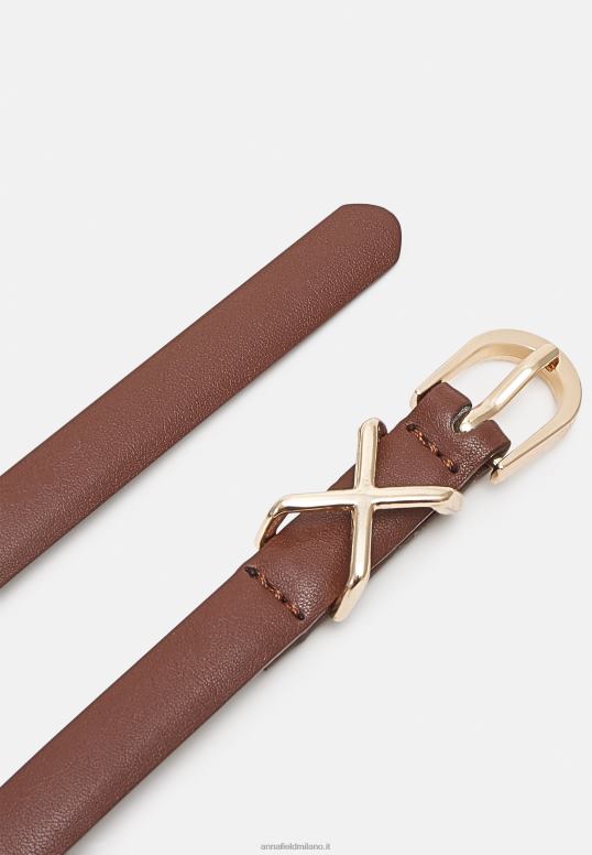 TX2DF2737 donne Anna Field Confezione da 3 cinture nero/marrone/cognac